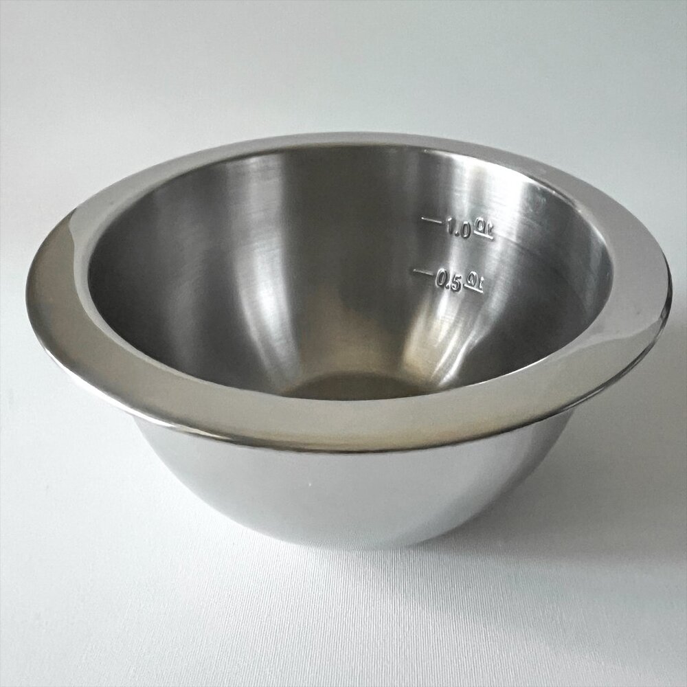 Wolfgang Puck Stainless Steel Mixing Bowls Set of 4: 6qt 4qt 2qt 1qt Nesting - Picture 6 of 7